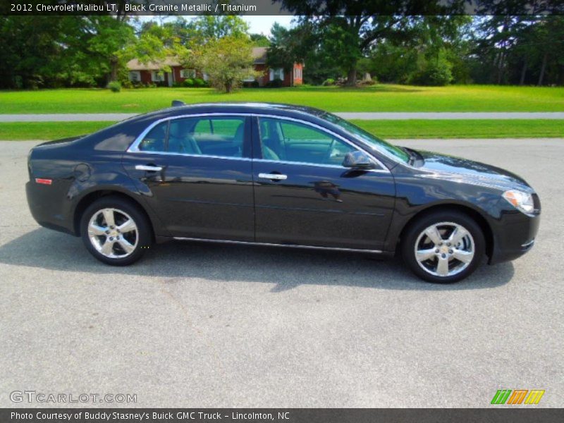 Black Granite Metallic / Titanium 2012 Chevrolet Malibu LT