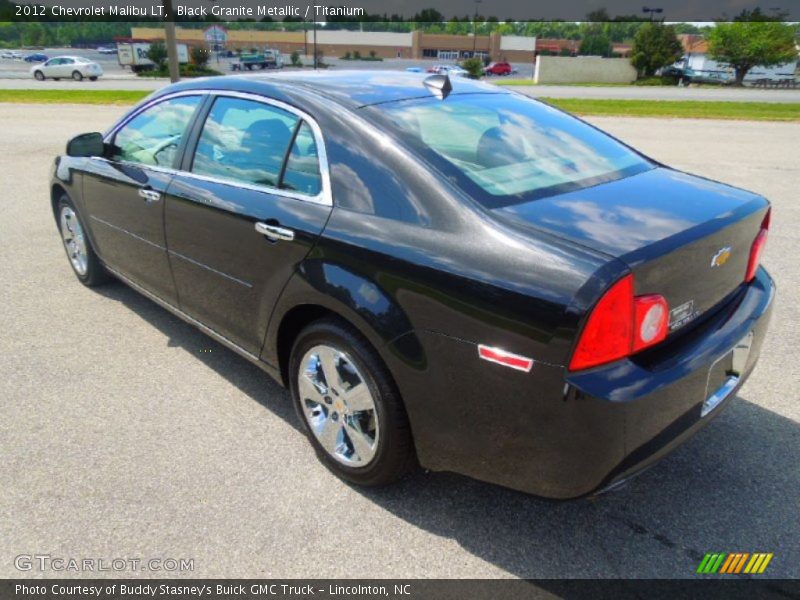 Black Granite Metallic / Titanium 2012 Chevrolet Malibu LT