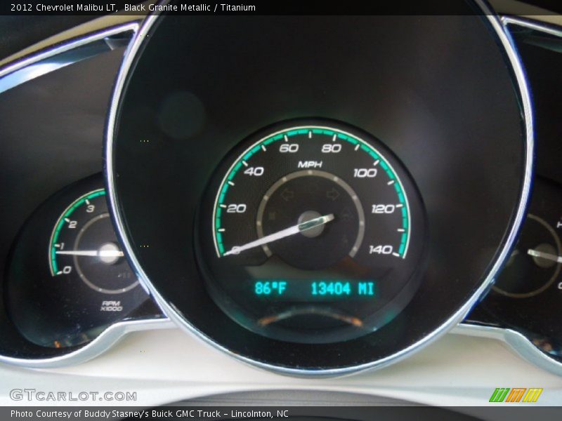 Black Granite Metallic / Titanium 2012 Chevrolet Malibu LT
