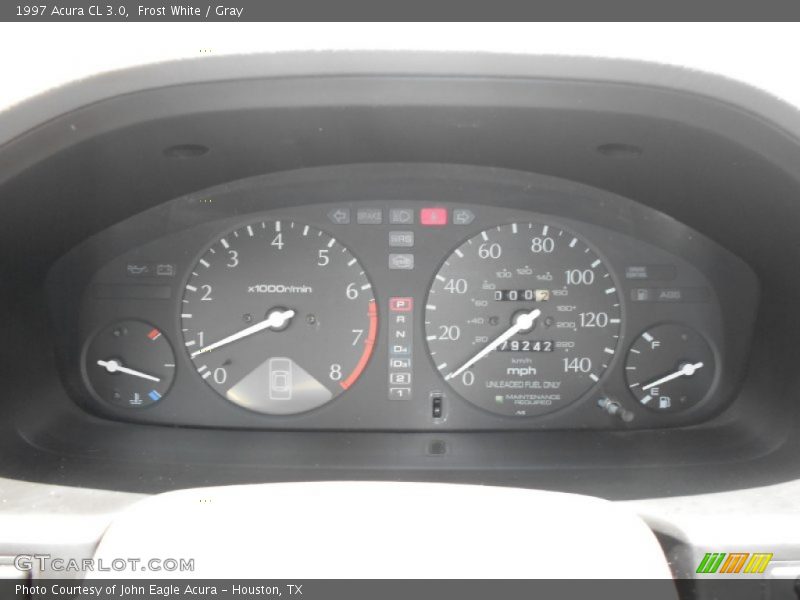 Frost White / Gray 1997 Acura CL 3.0