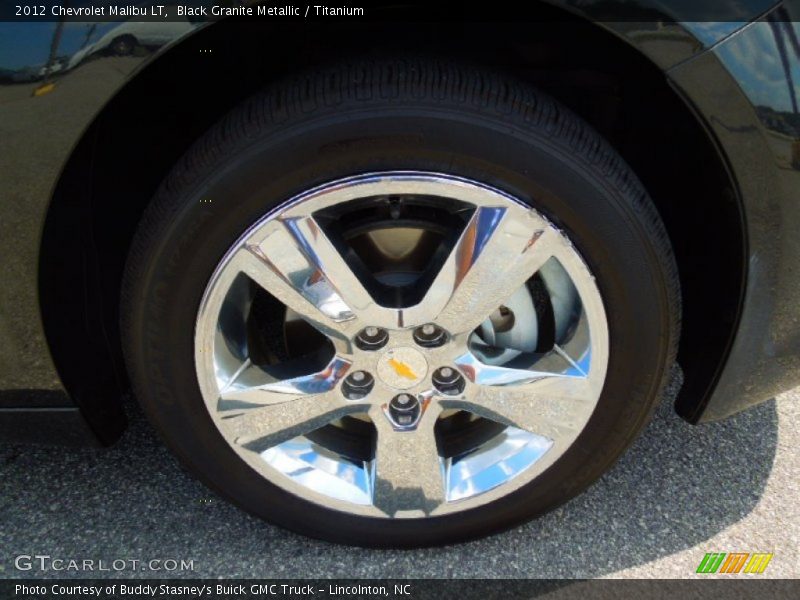 Black Granite Metallic / Titanium 2012 Chevrolet Malibu LT