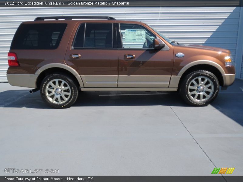Golden Bronze Metallic / Chaparral 2012 Ford Expedition King Ranch