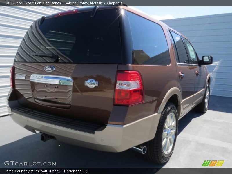 Golden Bronze Metallic / Chaparral 2012 Ford Expedition King Ranch