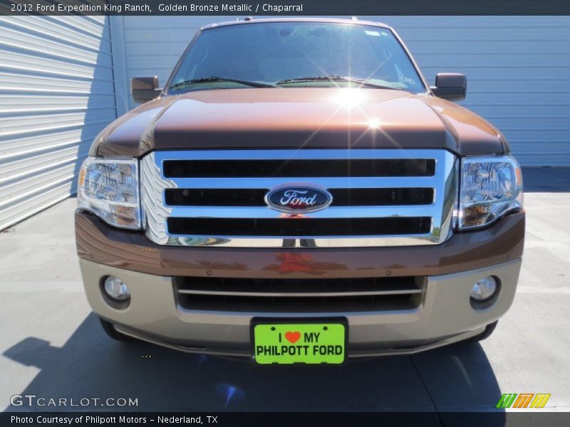 Golden Bronze Metallic / Chaparral 2012 Ford Expedition King Ranch