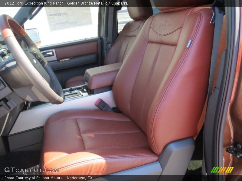 Front Seat of 2012 Expedition King Ranch