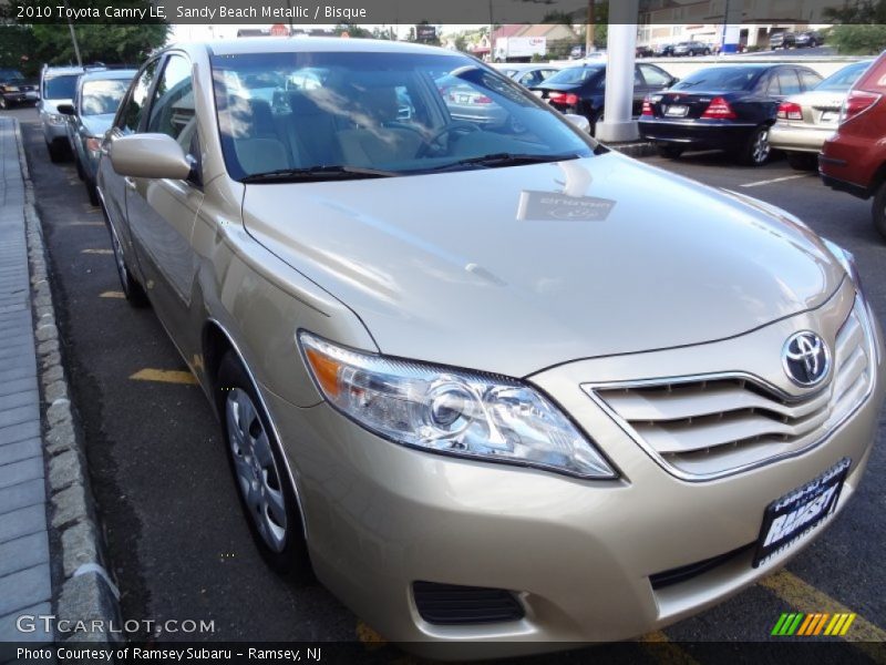 Sandy Beach Metallic / Bisque 2010 Toyota Camry LE
