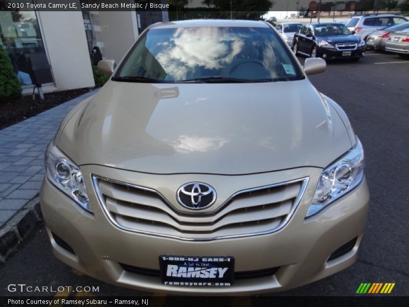 Sandy Beach Metallic / Bisque 2010 Toyota Camry LE