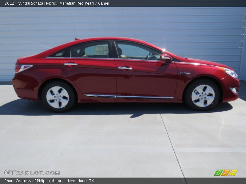 Venetian Red Pearl / Camel 2012 Hyundai Sonata Hybrid