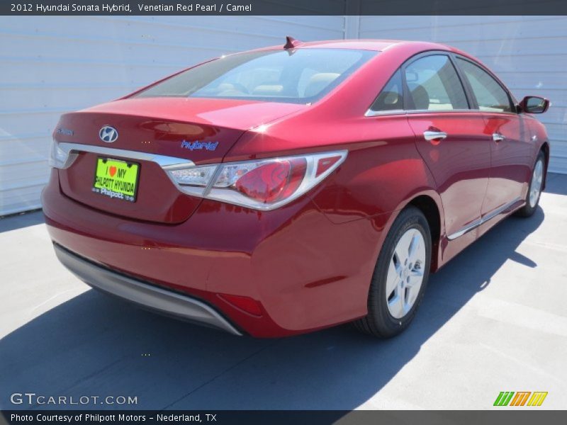 Venetian Red Pearl / Camel 2012 Hyundai Sonata Hybrid