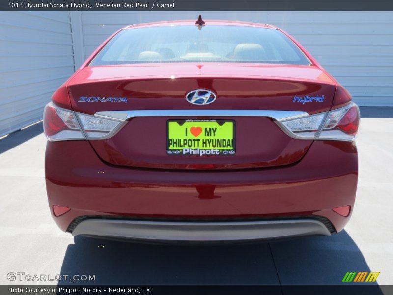 Venetian Red Pearl / Camel 2012 Hyundai Sonata Hybrid