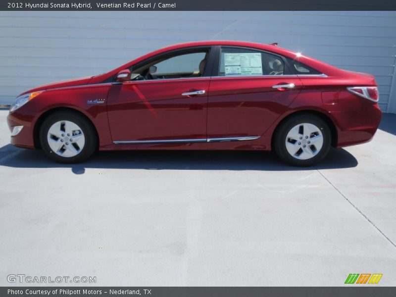 Venetian Red Pearl / Camel 2012 Hyundai Sonata Hybrid