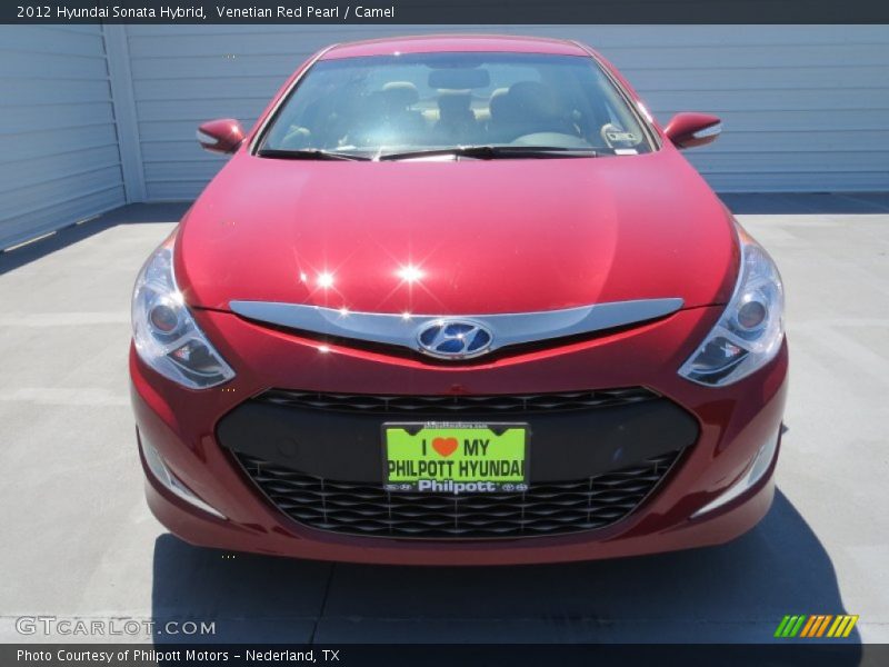 Venetian Red Pearl / Camel 2012 Hyundai Sonata Hybrid