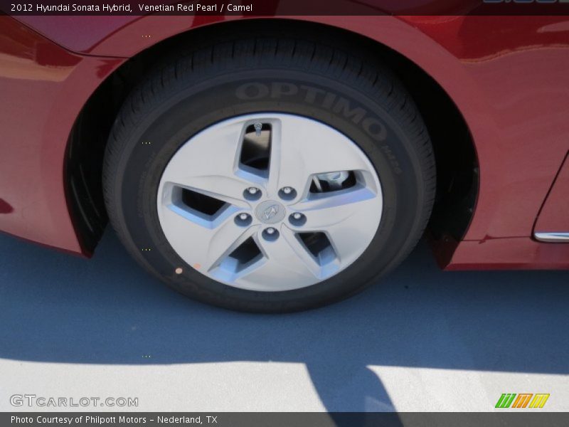 Venetian Red Pearl / Camel 2012 Hyundai Sonata Hybrid