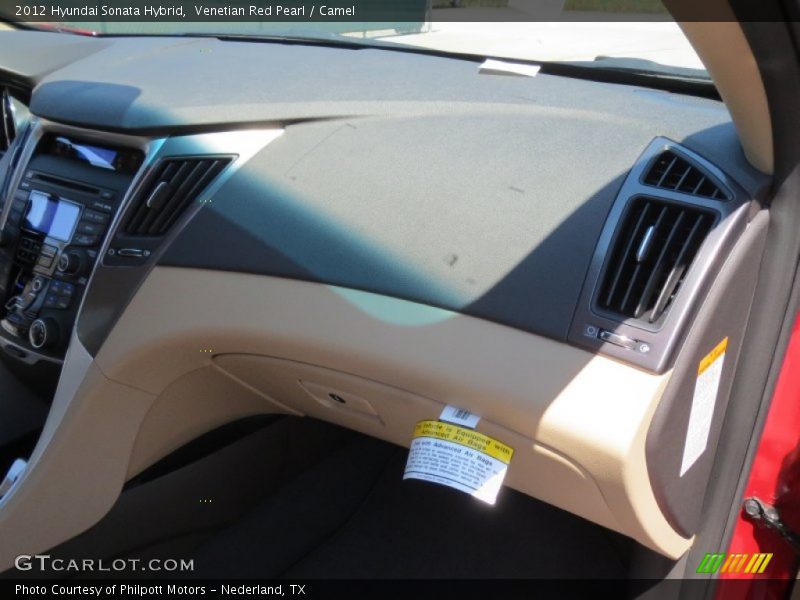 Venetian Red Pearl / Camel 2012 Hyundai Sonata Hybrid