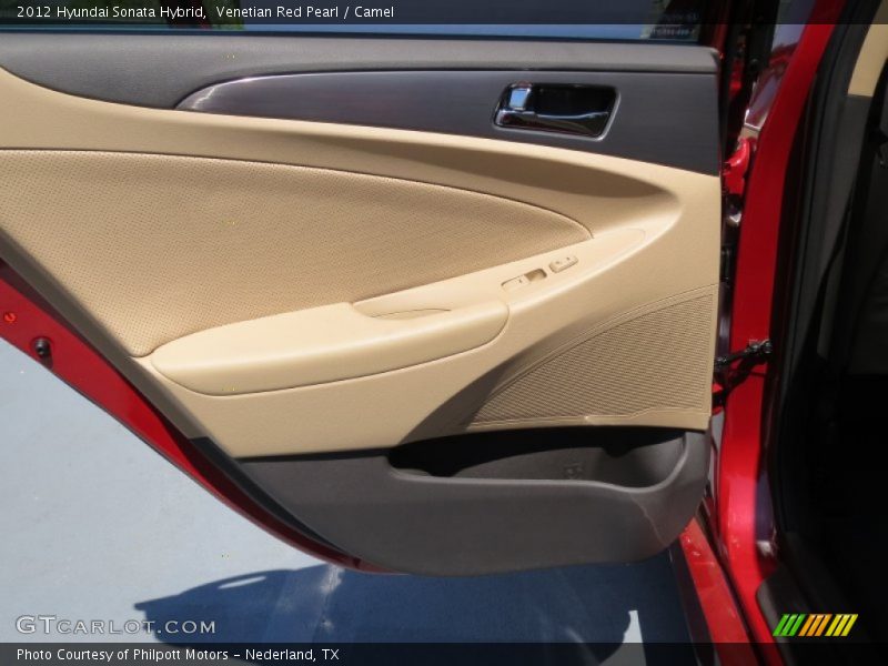 Venetian Red Pearl / Camel 2012 Hyundai Sonata Hybrid