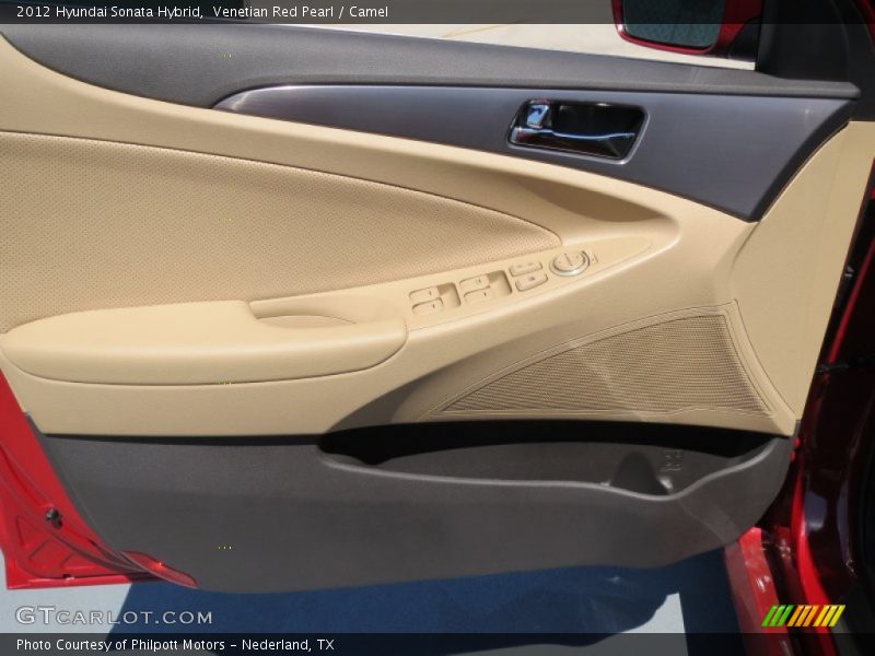 Venetian Red Pearl / Camel 2012 Hyundai Sonata Hybrid