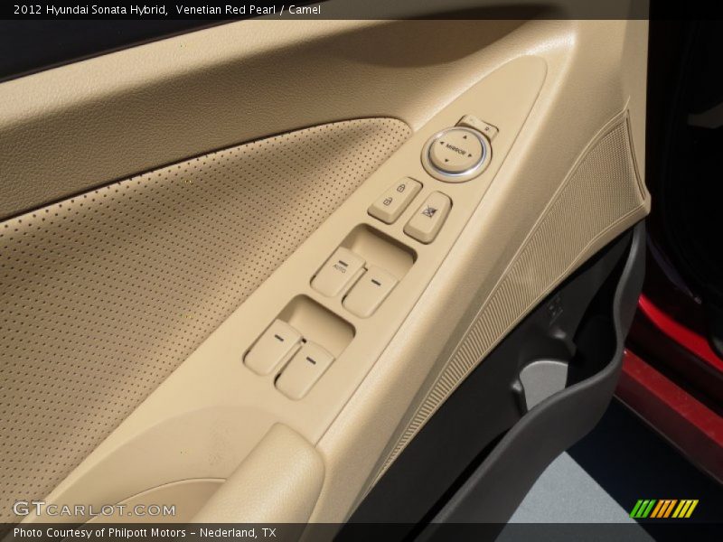 Venetian Red Pearl / Camel 2012 Hyundai Sonata Hybrid