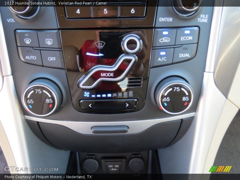 Venetian Red Pearl / Camel 2012 Hyundai Sonata Hybrid