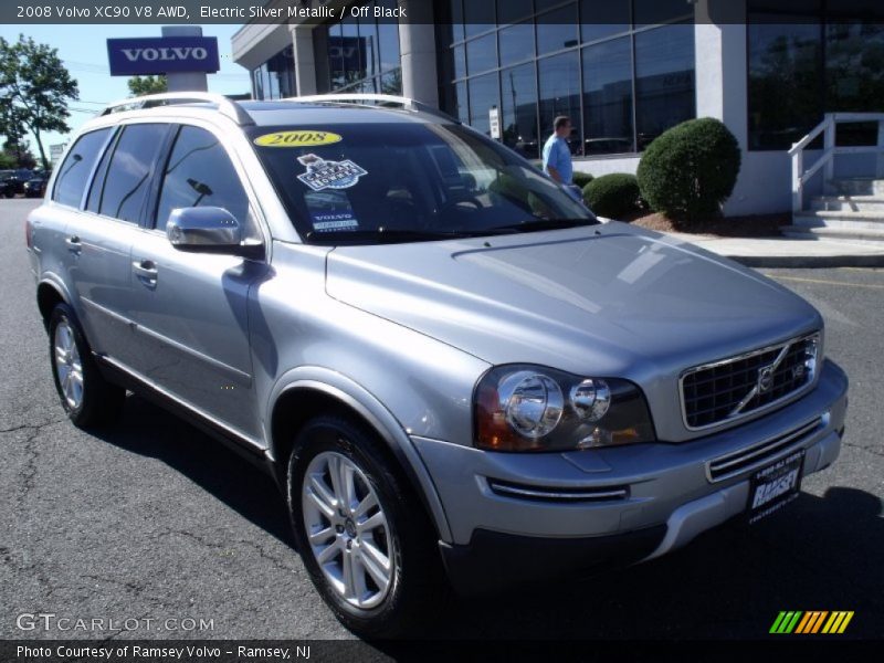 Electric Silver Metallic / Off Black 2008 Volvo XC90 V8 AWD