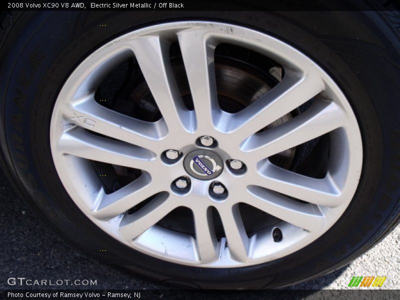Electric Silver Metallic / Off Black 2008 Volvo XC90 V8 AWD