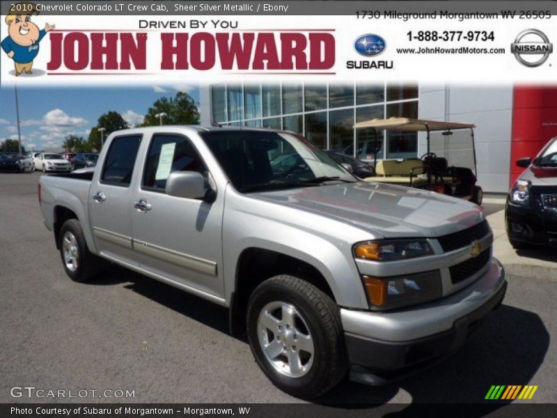 Sheer Silver Metallic / Ebony 2010 Chevrolet Colorado LT Crew Cab