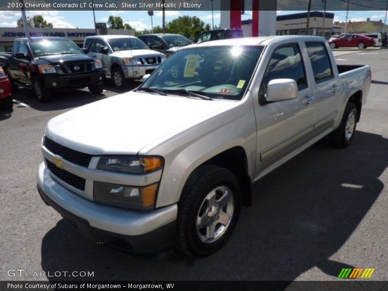 Sheer Silver Metallic / Ebony 2010 Chevrolet Colorado LT Crew Cab