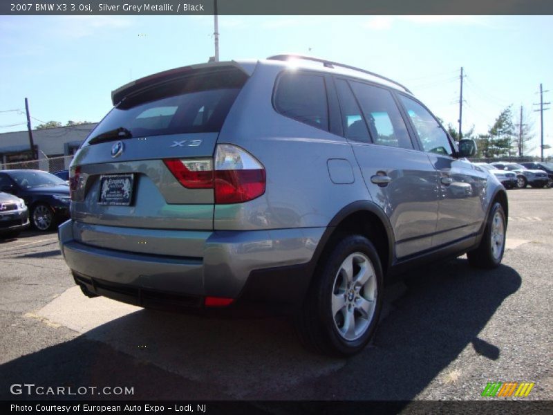 Silver Grey Metallic / Black 2007 BMW X3 3.0si