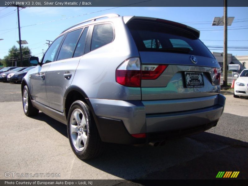 Silver Grey Metallic / Black 2007 BMW X3 3.0si