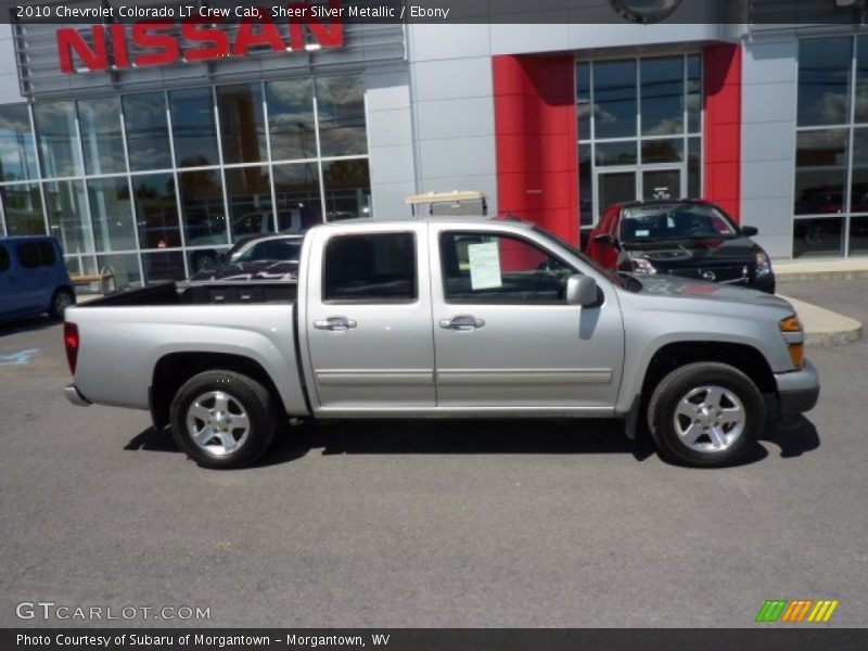 Sheer Silver Metallic / Ebony 2010 Chevrolet Colorado LT Crew Cab