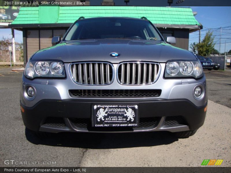 Silver Grey Metallic / Black 2007 BMW X3 3.0si