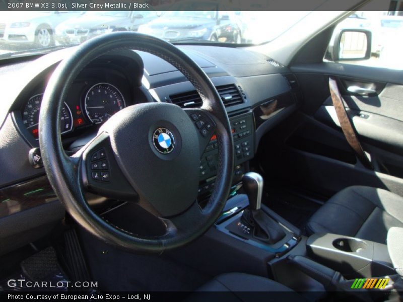 Silver Grey Metallic / Black 2007 BMW X3 3.0si