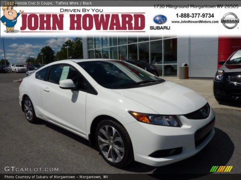 Taffeta White / Black 2012 Honda Civic Si Coupe