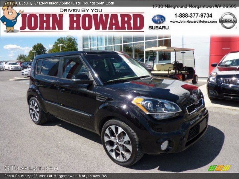 Shadow Black / Sand/Black Houndstooth Cloth 2012 Kia Soul !