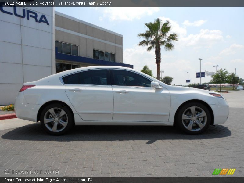 Bellanova White Pearl / Ebony 2012 Acura TL 3.5 Advance