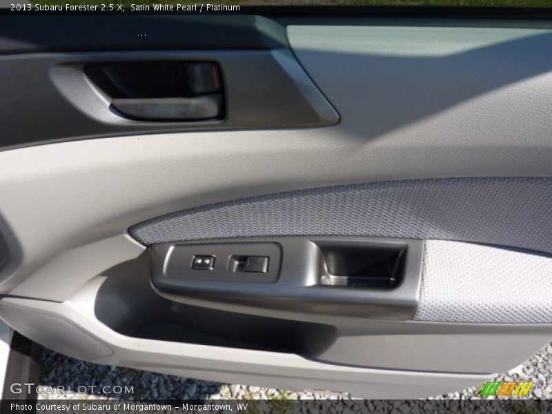 Satin White Pearl / Platinum 2013 Subaru Forester 2.5 X