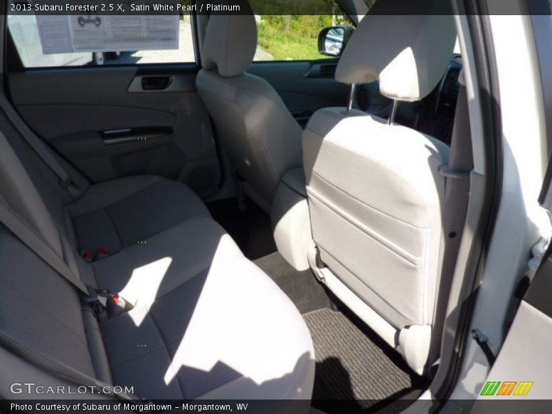 Satin White Pearl / Platinum 2013 Subaru Forester 2.5 X