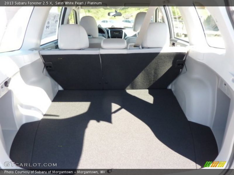 Satin White Pearl / Platinum 2013 Subaru Forester 2.5 X