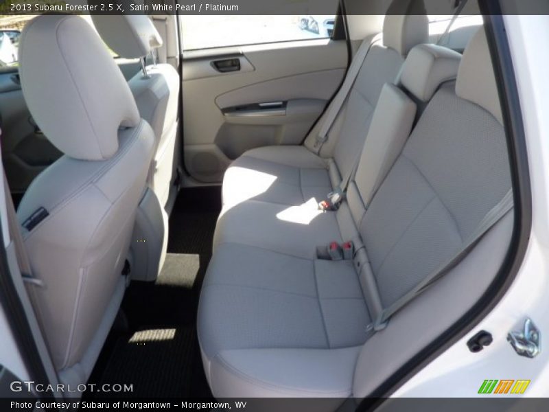 Satin White Pearl / Platinum 2013 Subaru Forester 2.5 X