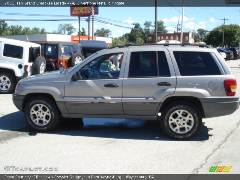 Silverstone Metallic / Agate 2001 Jeep Grand Cherokee Laredo 4x4