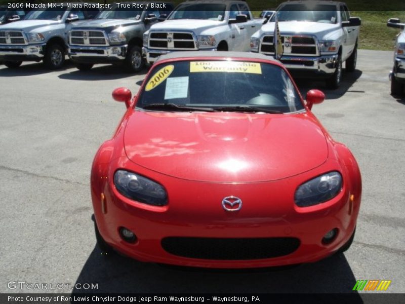 True Red / Black 2006 Mazda MX-5 Miata Roadster