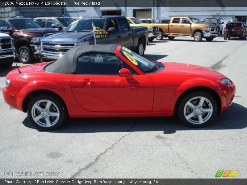 True Red / Black 2006 Mazda MX-5 Miata Roadster