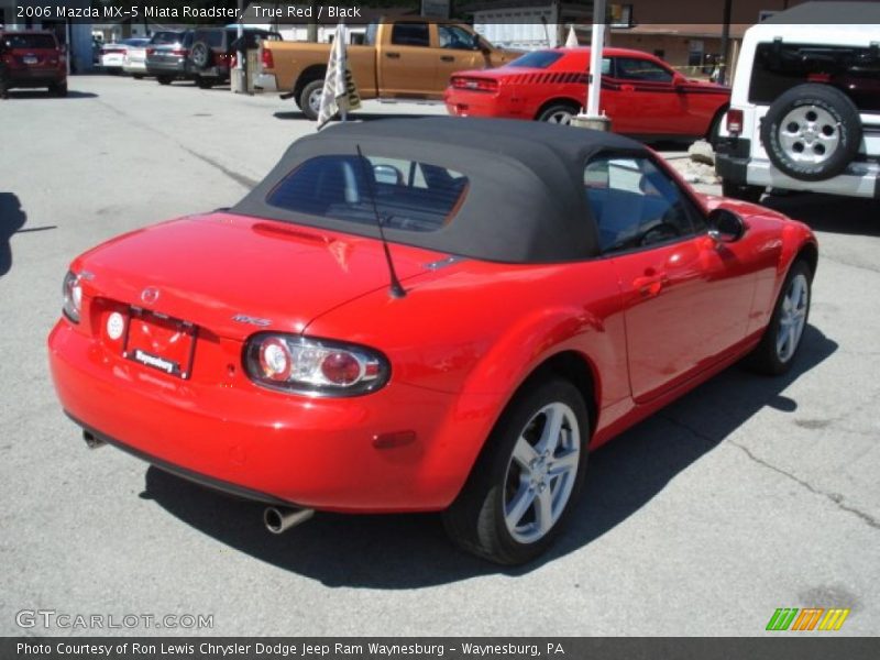 True Red / Black 2006 Mazda MX-5 Miata Roadster