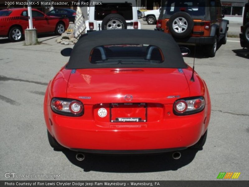 True Red / Black 2006 Mazda MX-5 Miata Roadster