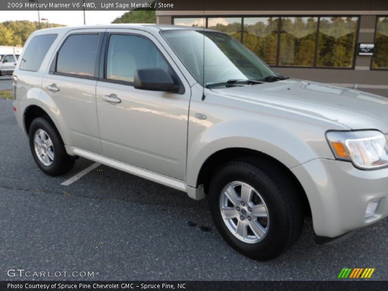 Light Sage Metallic / Stone 2009 Mercury Mariner V6 4WD