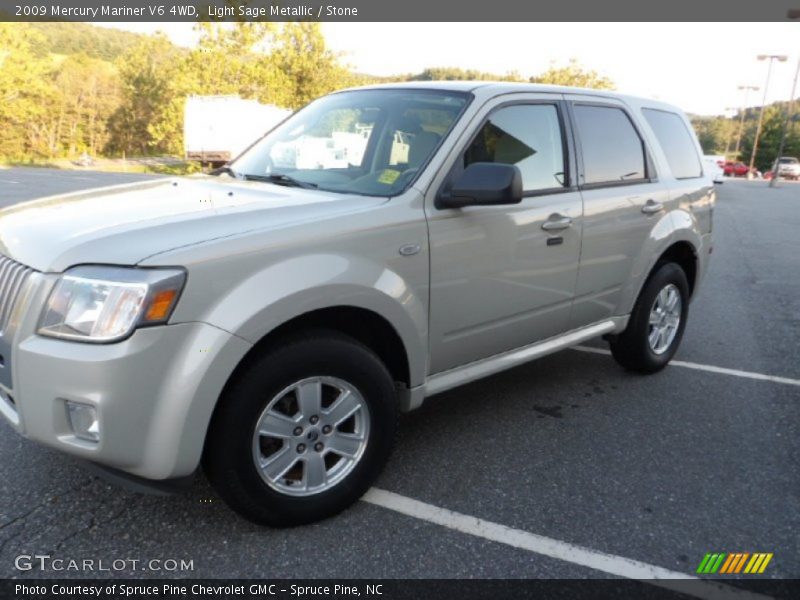 Light Sage Metallic / Stone 2009 Mercury Mariner V6 4WD