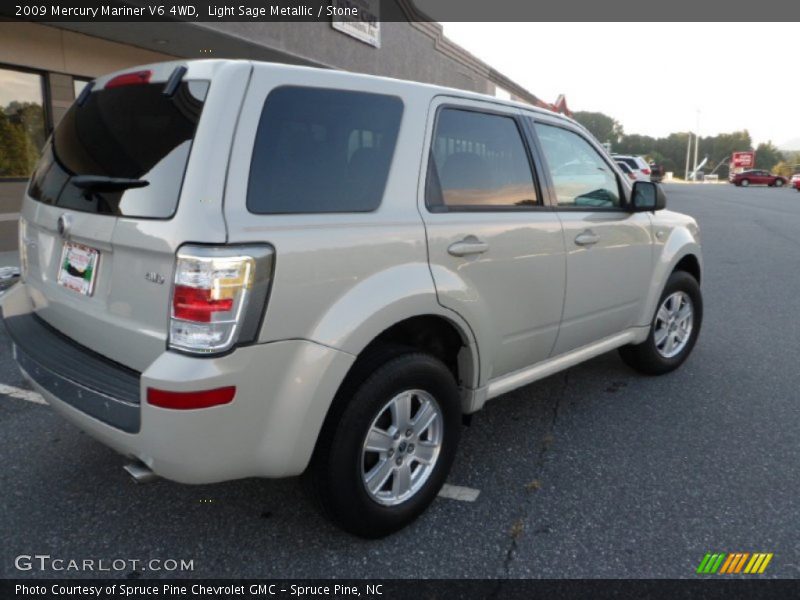 Light Sage Metallic / Stone 2009 Mercury Mariner V6 4WD