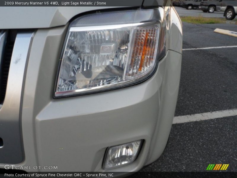 Light Sage Metallic / Stone 2009 Mercury Mariner V6 4WD