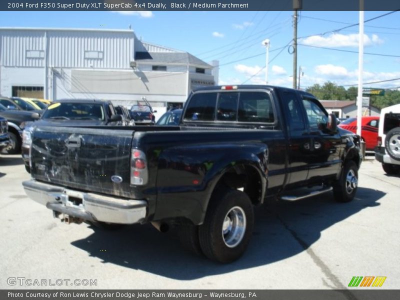 Black / Medium Parchment 2004 Ford F350 Super Duty XLT SuperCab 4x4 Dually
