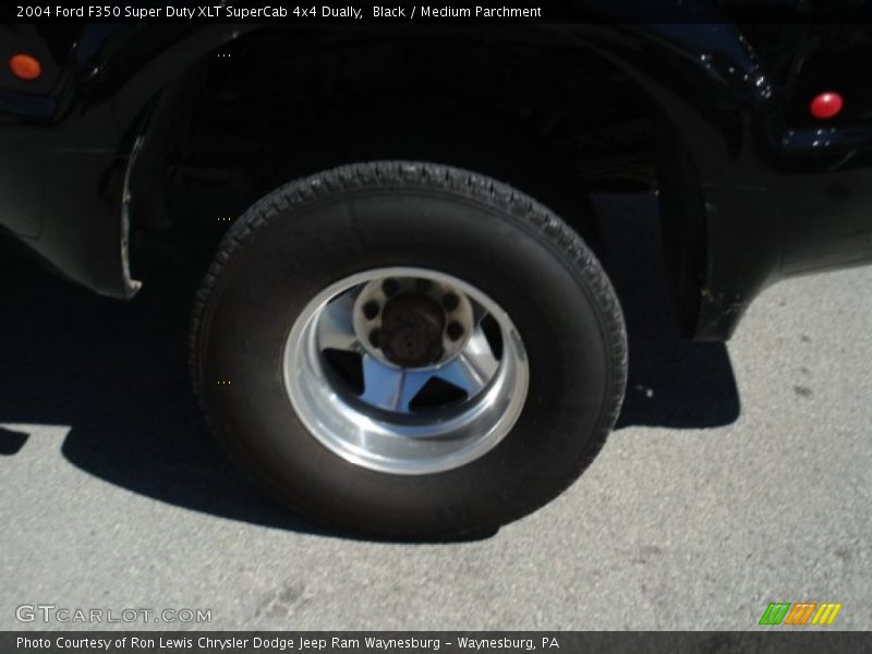 Black / Medium Parchment 2004 Ford F350 Super Duty XLT SuperCab 4x4 Dually