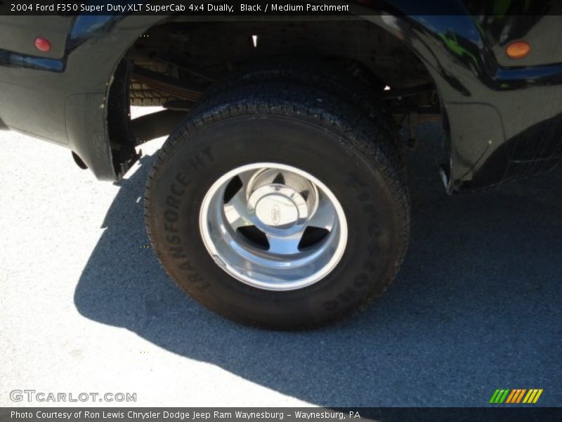Black / Medium Parchment 2004 Ford F350 Super Duty XLT SuperCab 4x4 Dually